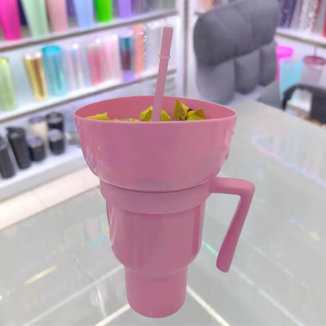 Popcorn & Drink Tumbler: Snack Combo