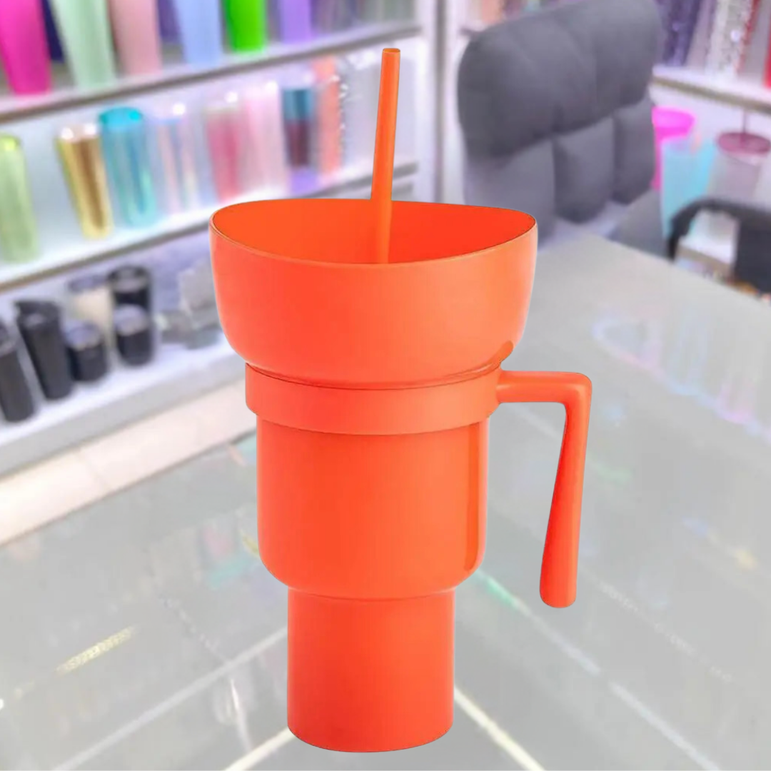 Popcorn & Drink Tumbler: Snack Combo