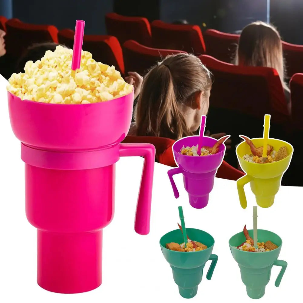 Popcorn & Drink Tumbler: Snack Combo