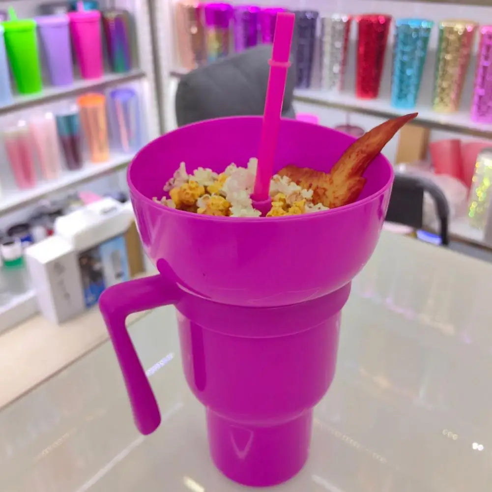 Popcorn & Drink Tumbler: Snack Combo